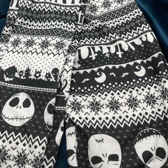 Disney Nightmare Before Christmas Fair Isle Leggings - 25 Year Anniversary - Picture 1 of 4